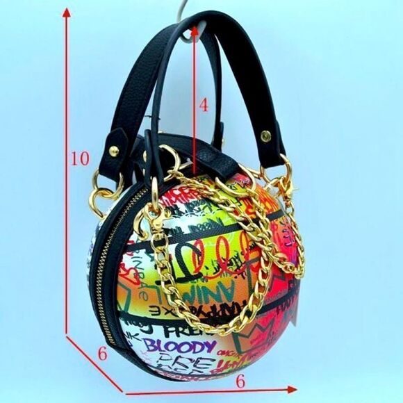 ✨Host
Pick✨Graffiti Basketball Shape Clutch Model 2 - Picture 2 of 4